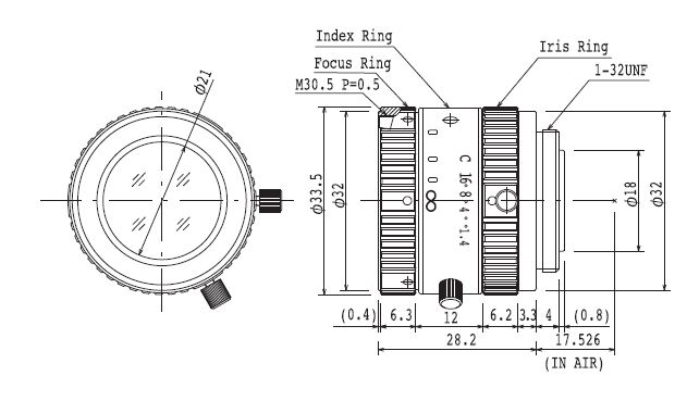 Unice M1214-MP2 2/3" Megapixel Lens